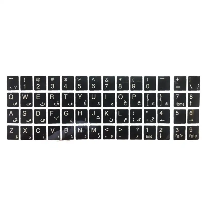 برچسب حروف کیبورد مدل چرم