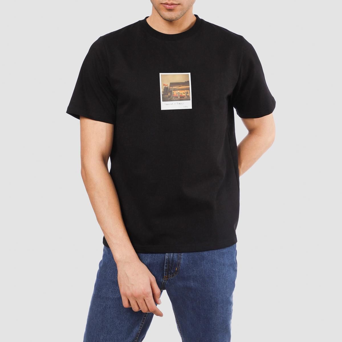 تی شرت آستین کوتاه مردانه ناربن مدل پنجره رنگ مشکی -  - 1