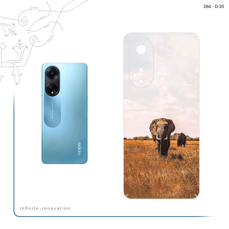 برچسب پوششی ماهوت مدل Elephant مناسب برای گوشی موبایل اپو A98