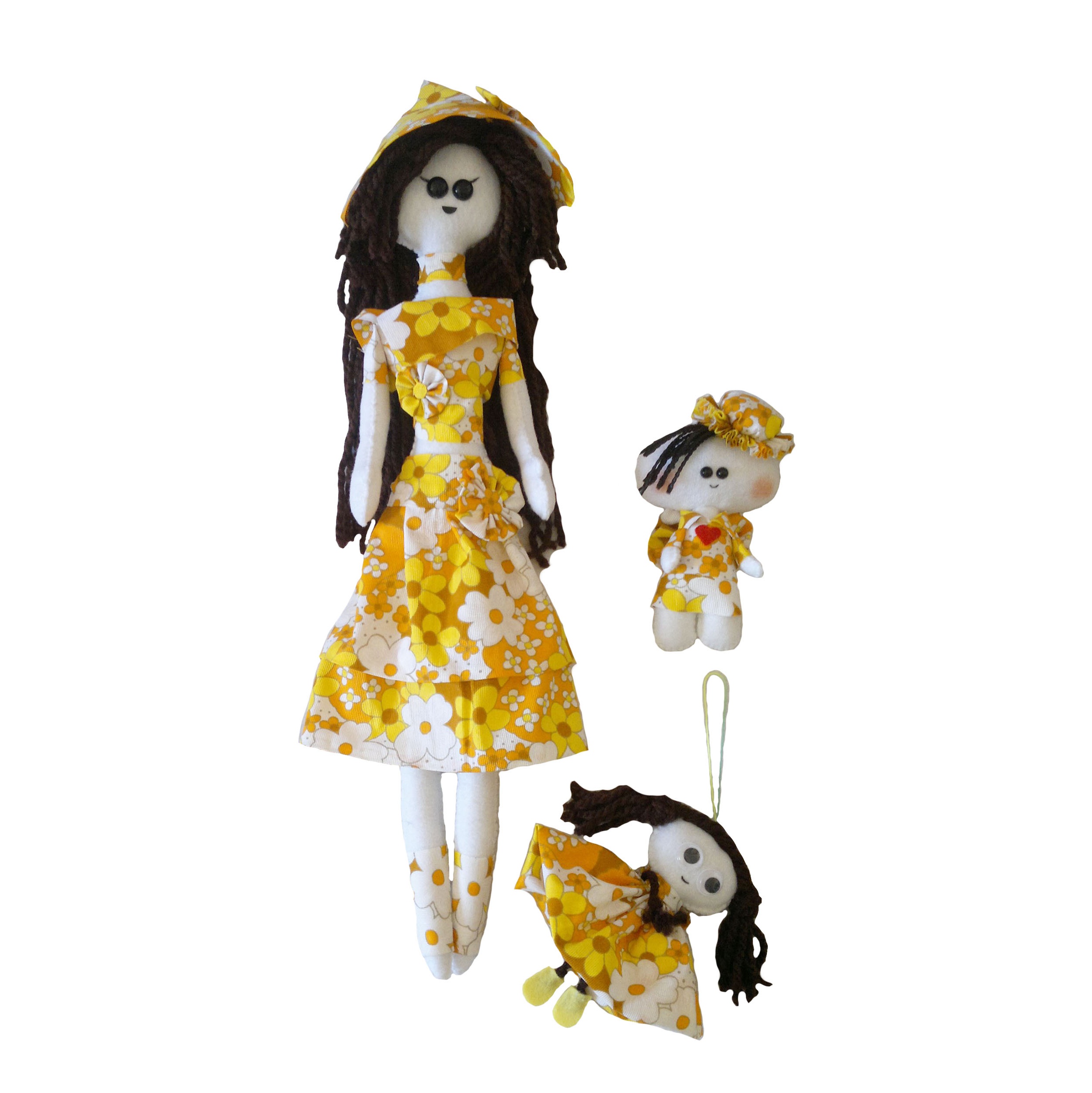 عروسک مدل نیلای گل مجموعه 3 عددی
