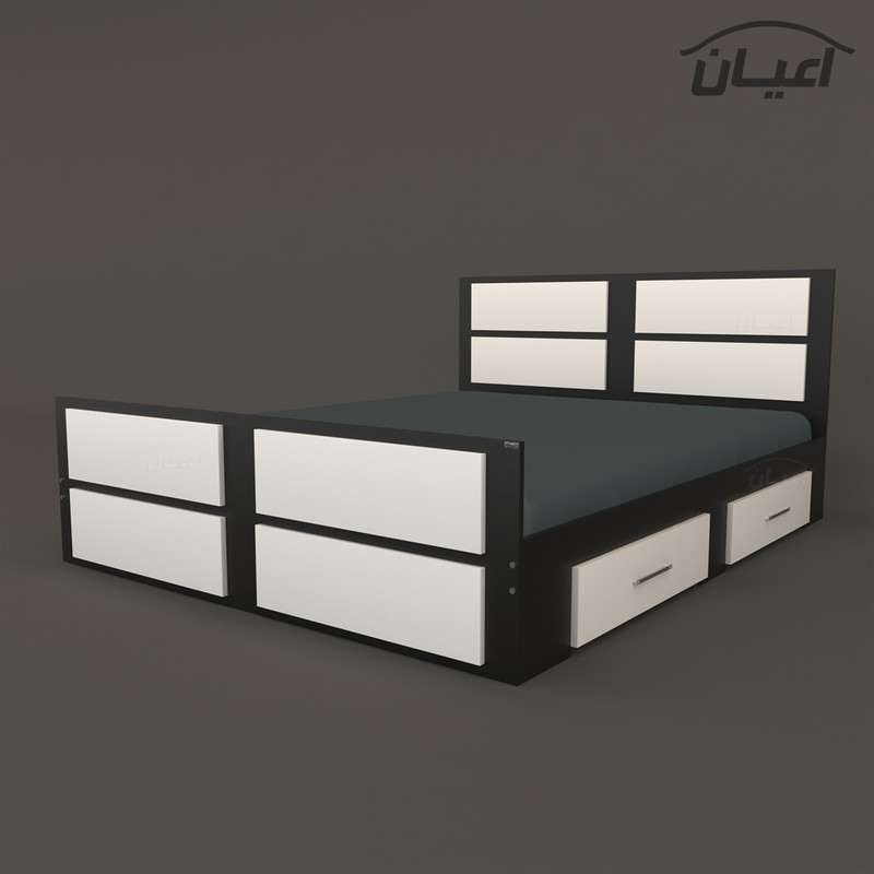 تخت خواب دونفره اعیان مدل FH335 سایز 160x200 سانتی متر