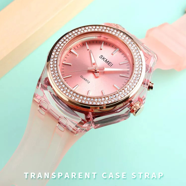 ساعت مچی عقربه ای دخترانه اسکمی مدل 1553pk ساعت مچی عقربه ای دخترانه اسکمی مدل 1553pk