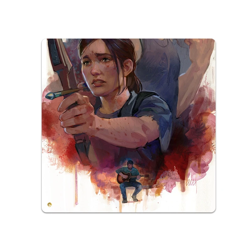 ماوس پد هومرو مدل NX237 طرح بازی آخرین بازمانده The Last of us سایز 40x40 سانتی‌متر