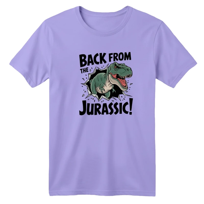 تی‌شرت آستین کوتاه لانگ یقه گرد  بچگانه مدل دایناسور