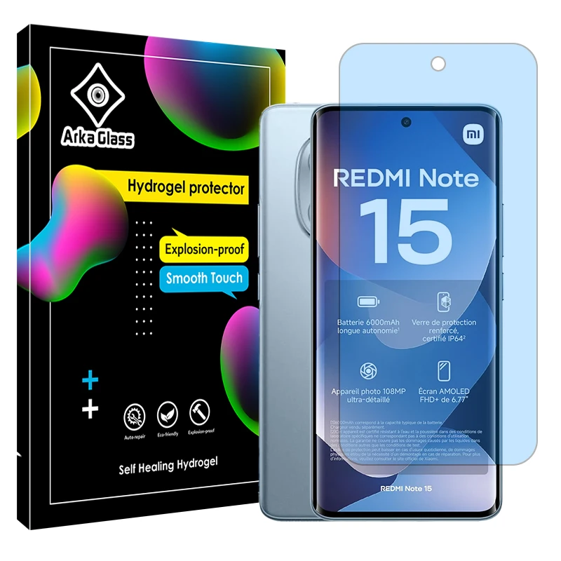 محافظ صفحه نمایش آنتی بلو آرکا گلس مدل Eye Care مناسب برای گوشی موبایل شیائومی Redmi Note 15 4G