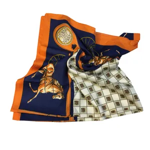 روسری زنانه مدل ابریشم قواره 90