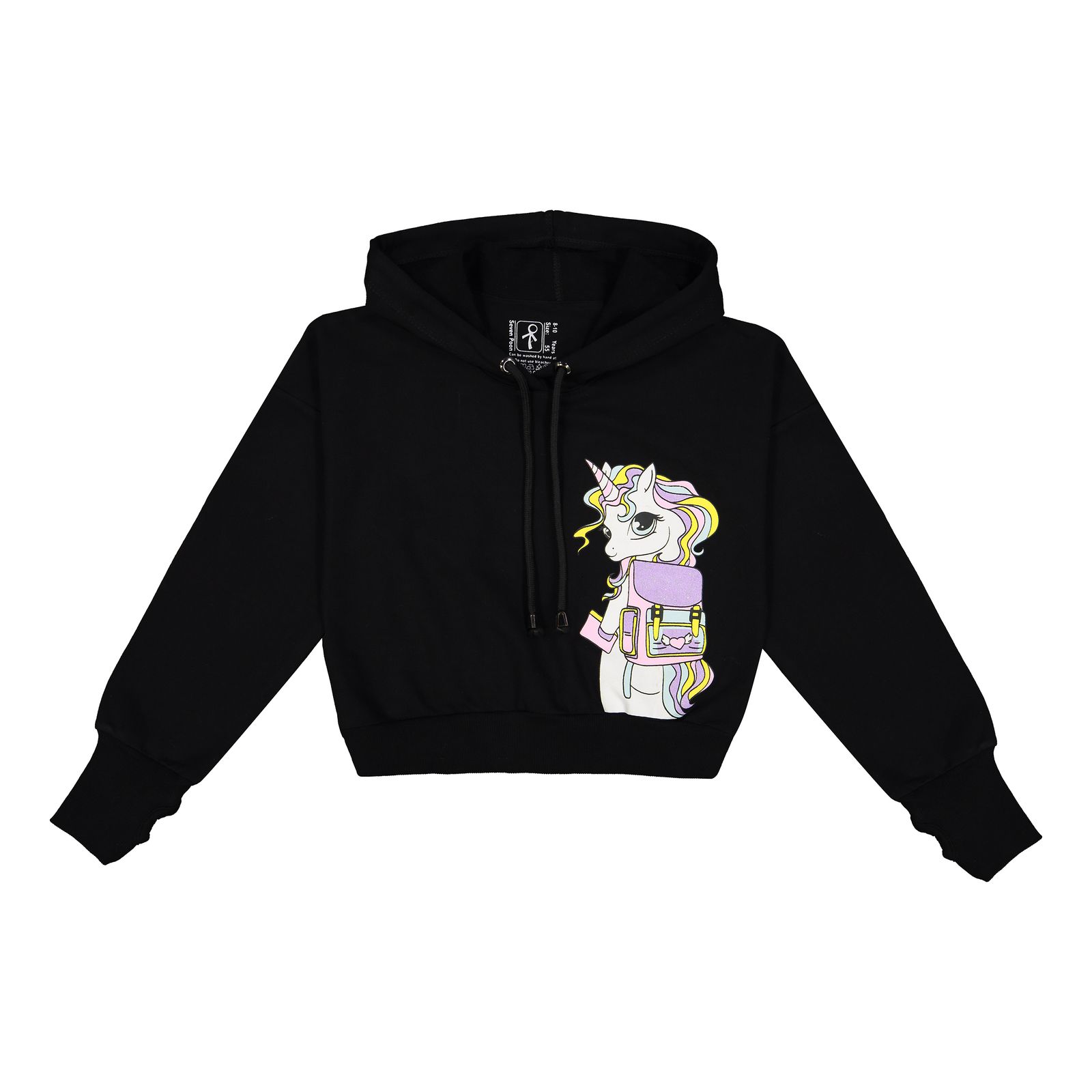 هودی دخترانه سون پون مدل 1246 رنگ مشکی - - 2