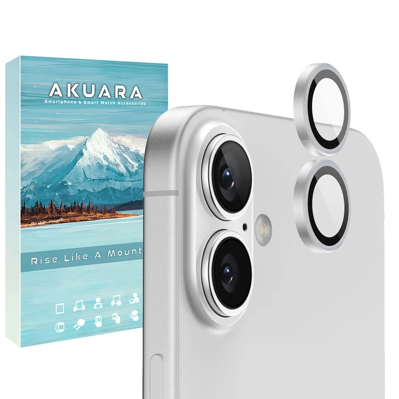 محافظ لنز دوربین فلزی آکوآرا مدل RNG مناسب برای گوشی موبایل اپل iPhone 17