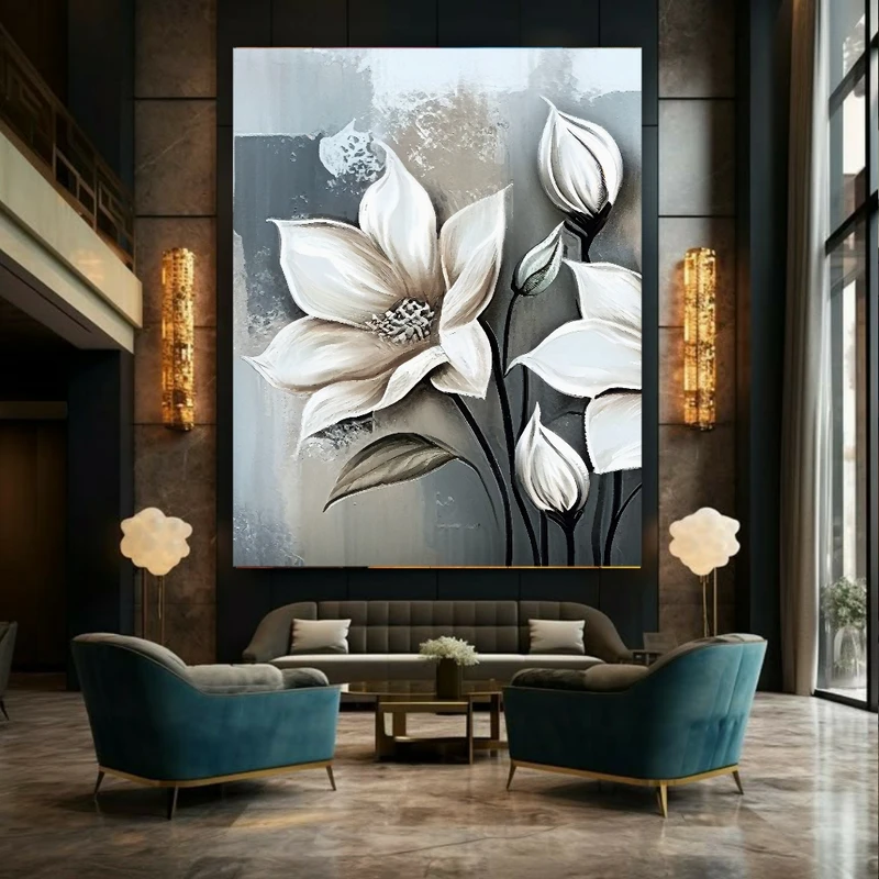 پوستر طرح مخمل نقاشی گل کد N172