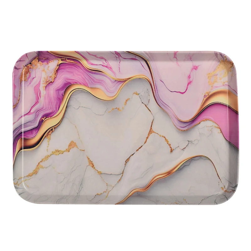 سینی مهروز مدل E-7792-62 طرح مینیاتور بنفش