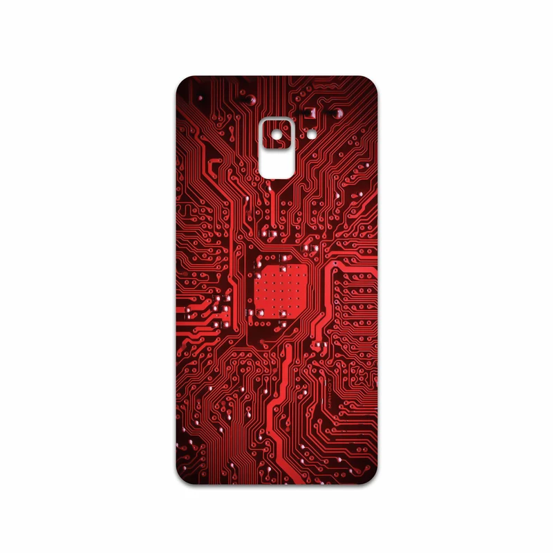 برچسب پوششی ماهوت مدل Red Printed Circuit Board مناسب برای گوشی موبایل سامسونگ Galaxy A8 Plus 2018