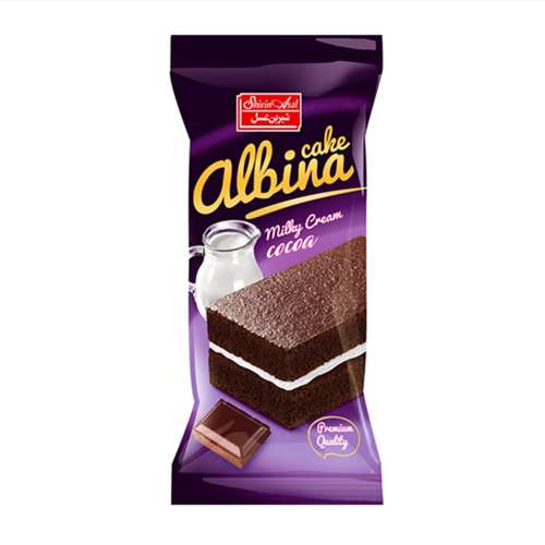 کیک کاکائویی با کرم شیری البینا شیرین عسل - 40 گرم بسته 36 عددی