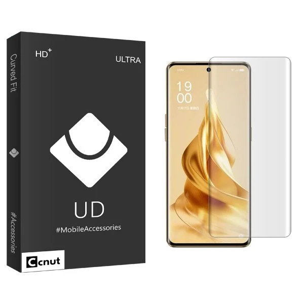 محافظ صفحه نمایش کوکونات مدل UDB UV مناسب برای گوشی موبایل اوپو Reno 9 Pro Plus