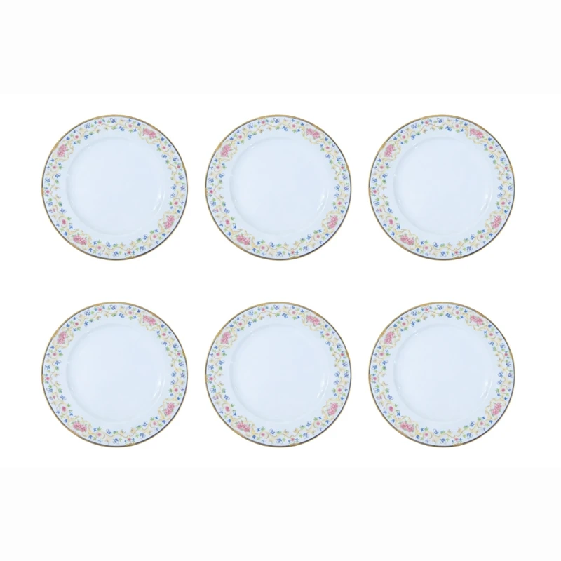 بشقاب غذاخوری مدل رمانتیک بسته 6 عددی