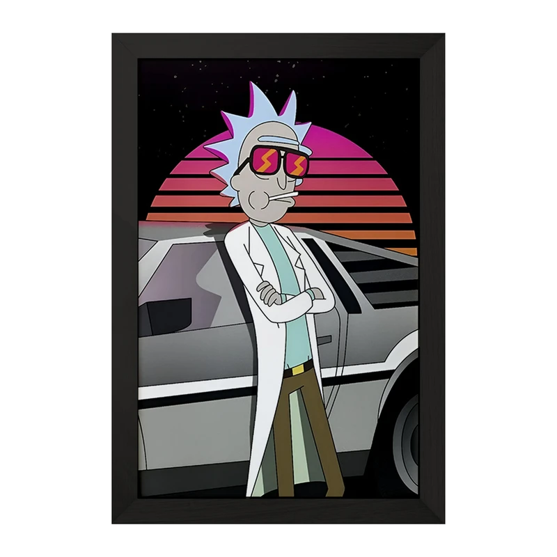 تابلو خندالو مدل ریک و مورتی (Rick and Morty) کد F4009