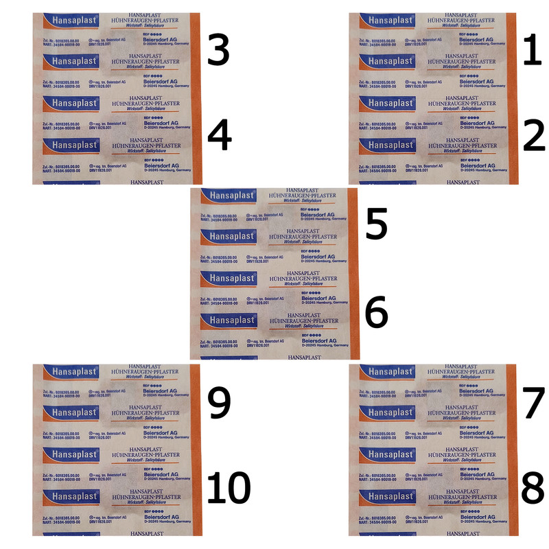 چسب برطرف کننده میخچه هانزاپلاست مدل کلاسیک بسته 10 عددی