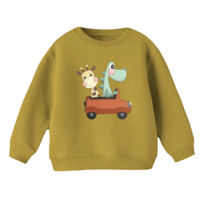سویشرت بچگانه مدل دایناسور و زرافه 
