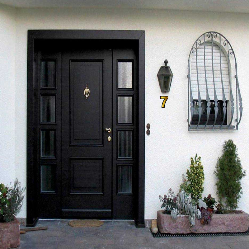 تابلو راهنما آژنگ طرح مستطیل مدل شماره و اعداد کد NO-7