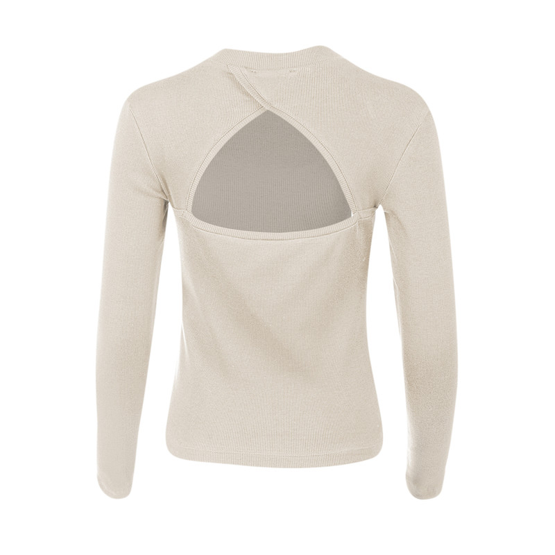 بلوز آستین بلند زنانه سرژه مدل 203513 رنگ کرم