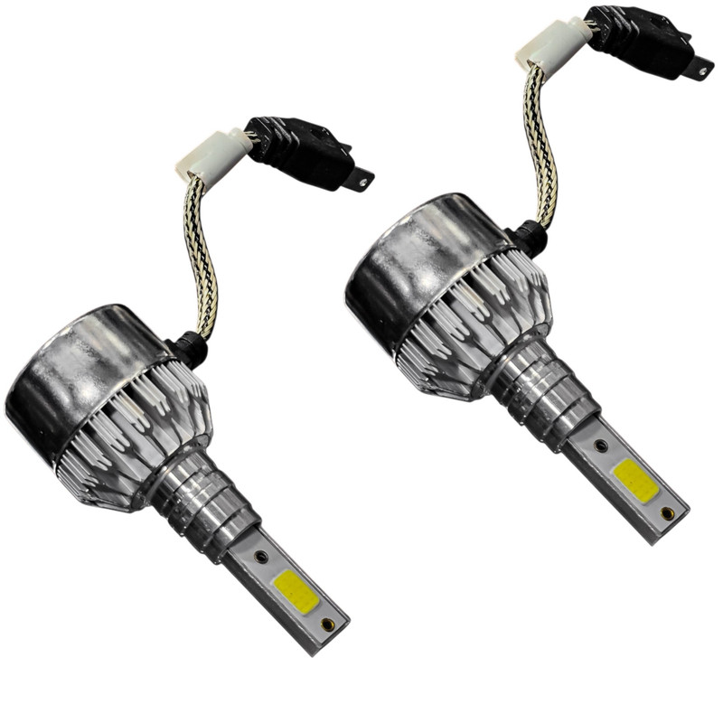 هدلایت نور پایین و مه شکن چراغ جلو خودرو تک حالته فورس مدل دوطرفه یخی کد CUB پایه H7 مناسب برای اطلس و سهند بسته ۲ عددی