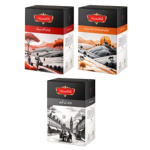 چای سیاه ارل گری و کلاسیک و صبحانه - 100 گرم بسته 3 عددی