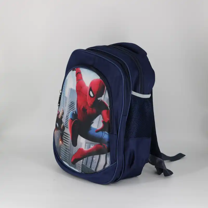 کوله پشتی طرح مردعنکبوتی به همراه جامدادی و کیف غذا