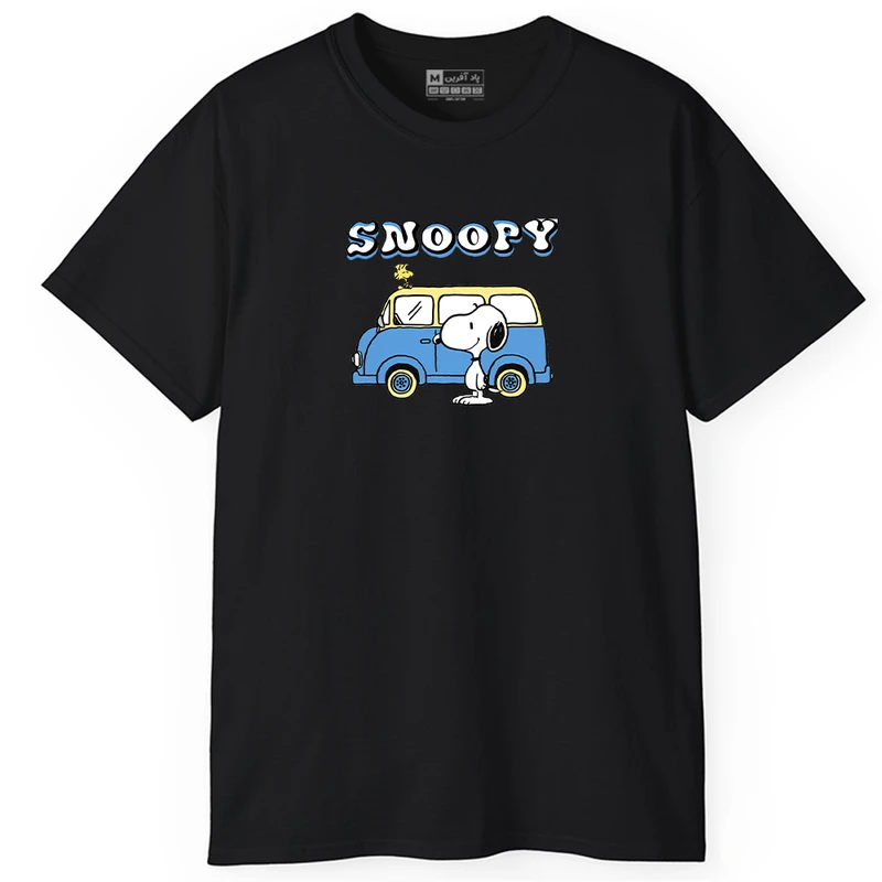 تی‌شرت آستین کوتاه مردانه پاد آفرین مدل PT544 رنگ مشکی