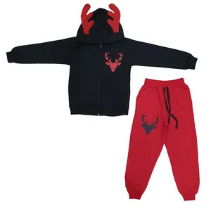 ست سویشرت  و شلوار بچگانه مدل گوزن