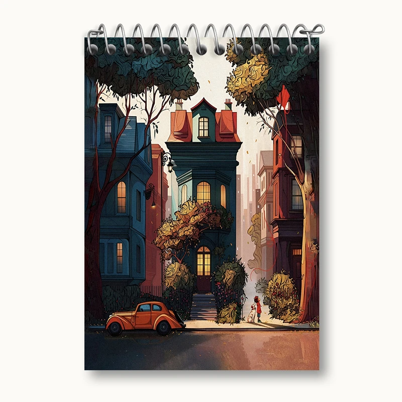 دفتر یادداشت 50 برگ خندالو طرح خانه کد N5626