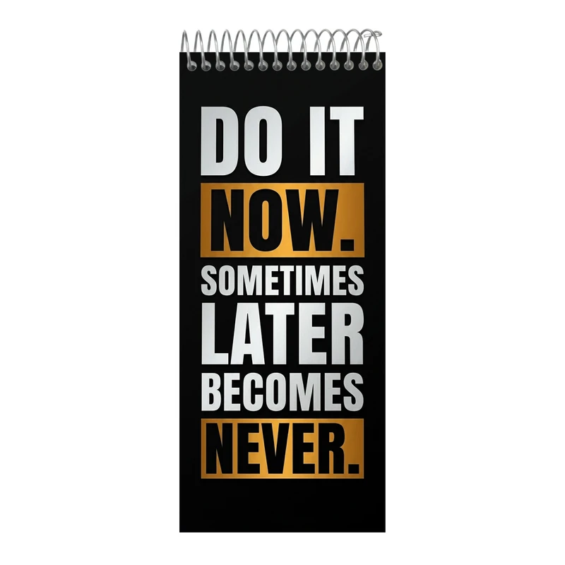 دفتر برنامه ریزی روزانه و ردیابی عادت 80 برگ جلدسخت سیمی نوتیوا (to do list) طرح do it now کد : t117