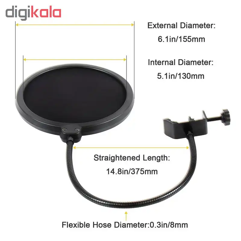 پاپ فیلتر میکروفون مدل PS3