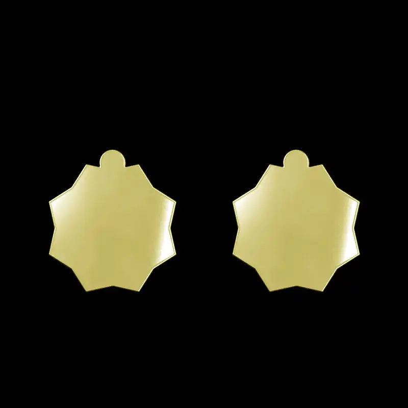 گوشواره طلا 18 عیار زنانه مدوپد مدل ستاره کد GA1-15517