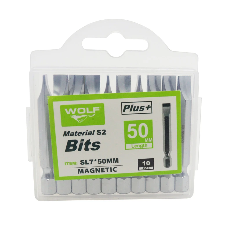 سری پیچ گوشتی دوسو ولف مدل YP-SL7x50MM مجموعه 10 عددی  