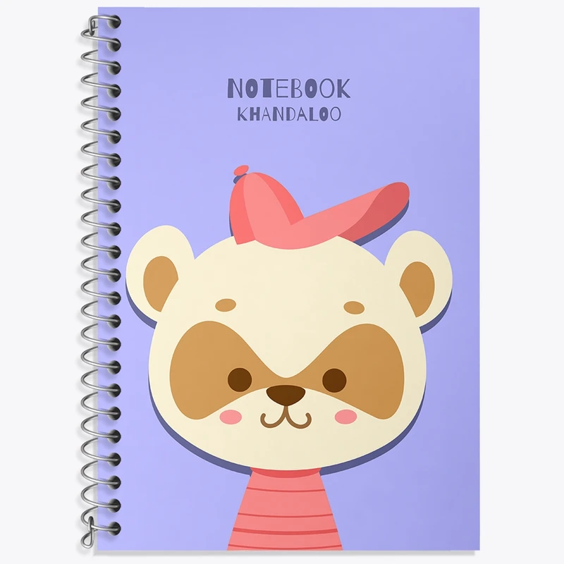 دفتر لغت 50 برگ خندالو طرح راکون بامزه کد N1097