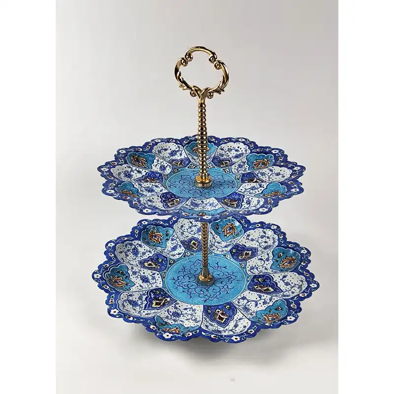 شیرینی خوری میناکاری مدل اسلیمی