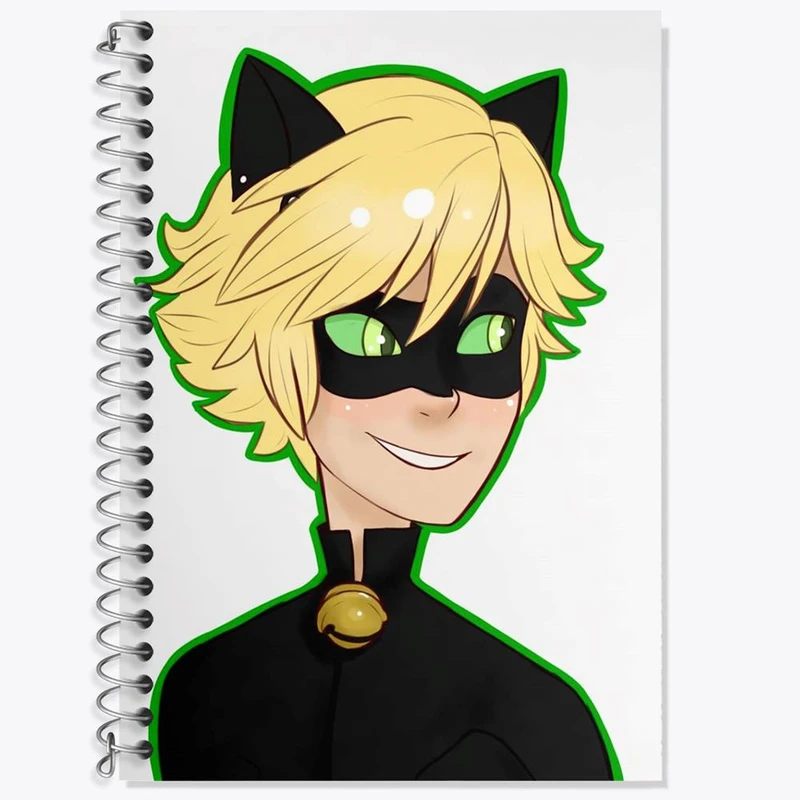 دفتر زبان 50 برگ خندالو مدل دو خط طرح پسر گربه ای کد 25033