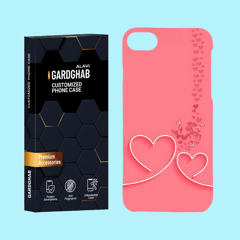 کاور گارد قاب علوی مدل عاشقانه مناسب برای گوشی موبایل اپل iPhone 7 / iPhone 8 / iPhone SE 2022 / iPhone SE 2020