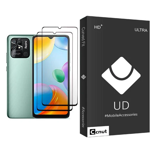 محافظ صفحه نمایش کوکونات مدل UDB Ultra MIX002 مناسب برای گوشی موبایل شیائومی Redmi 10C بسته دو عددی