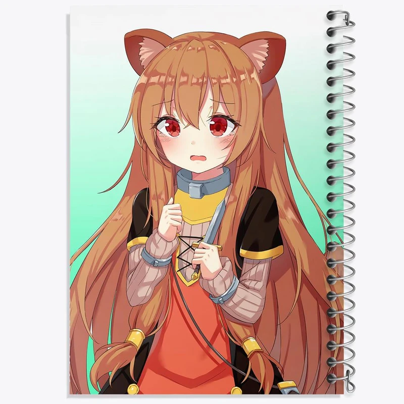 دفتر نقاشی 50 برگ خندالو مدل رافتالیا انیمه ظهور قهرمان سپر کد 15937