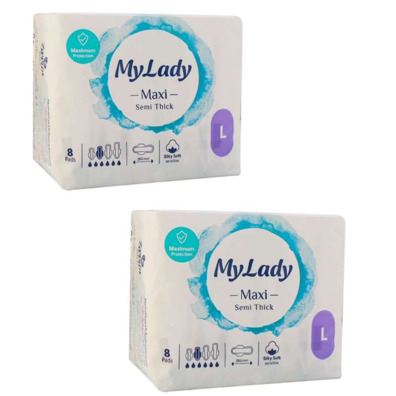 نوار بهداشتی مای لیدی مدل مکسی بسته 2 عددی