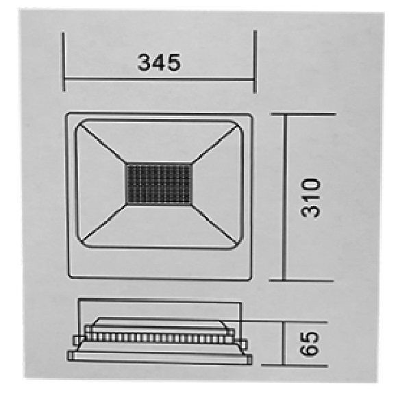 پروژکتور خورشیدی 600 وات پلاتو مدل ip66
