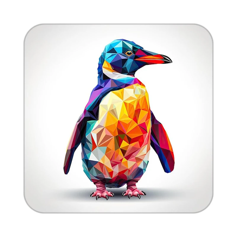 زیر لیوانی کاکتی طرح حیوانات رنگی مدل mp25389