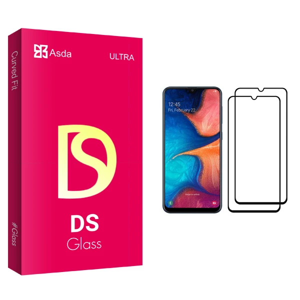 محافظ صفحه نمایش آسدا مدل DS مناسب برای گوشی موبایل سامسونگ Galaxy A20 بسته دو عددی