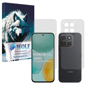 Wolf Tough model Matte screen protector suitable for Honor X6c mobile phone along with the back protector