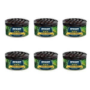 خوشبوکننده کنسروی خودرو آرئون مدل Ken Nordic Forest مجموعه 6 عددی