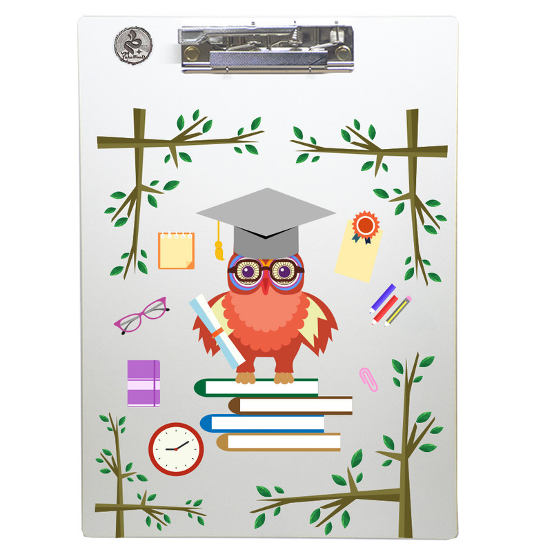 تخته شاسی طه چوب  مدل Student owl01 سایز A4