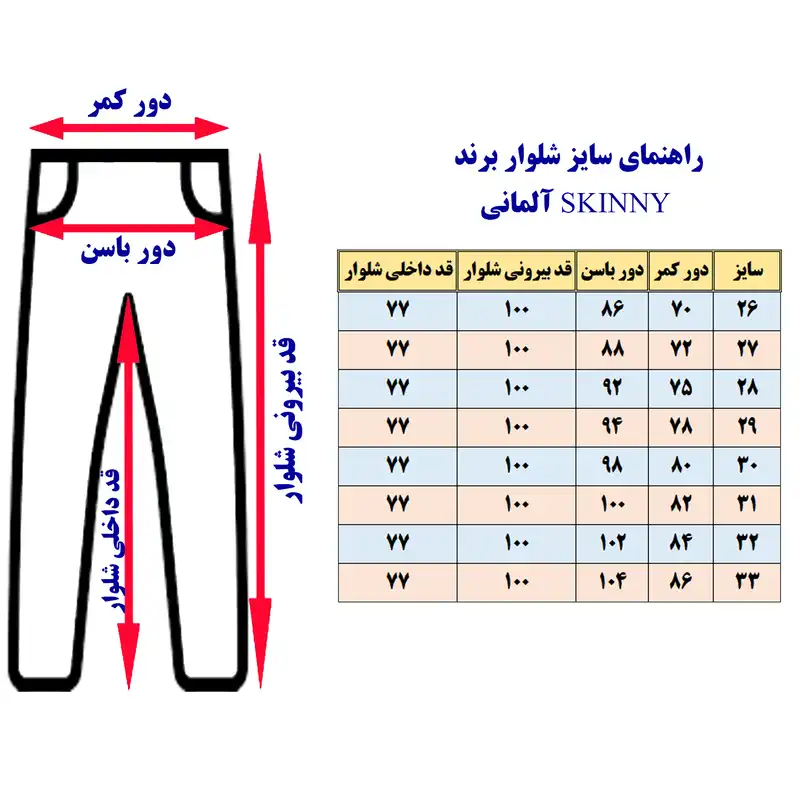 شلوار جین زنانه مدل Gr