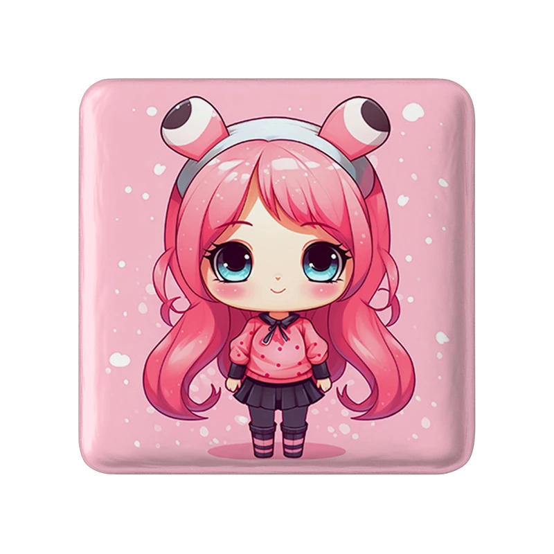 پیکسل خندالو طرح دخترانه (Girlish) مدل مربعی کد 36875