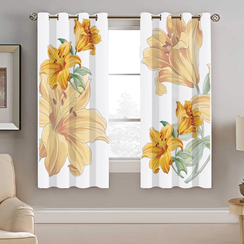 پرده نیروانا طرح گل مدل هازان کد 4264   سایز 140×200 سانتی متر