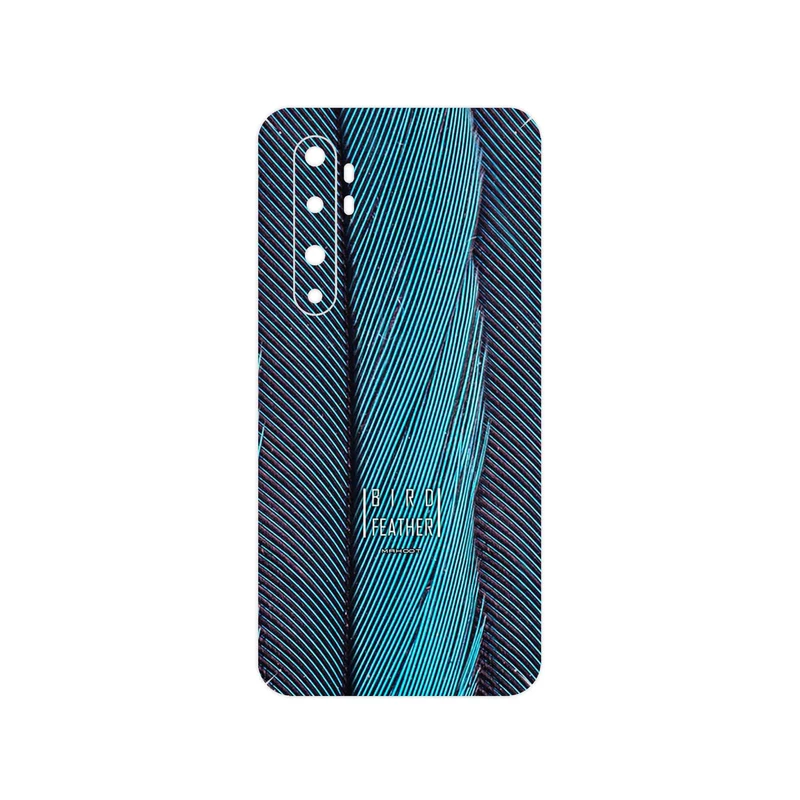 برچسب پوششی ماهوت مدل Turquoise feathers مناسب برای گوشی موبایل شیائومی Mi Note 10 Lite